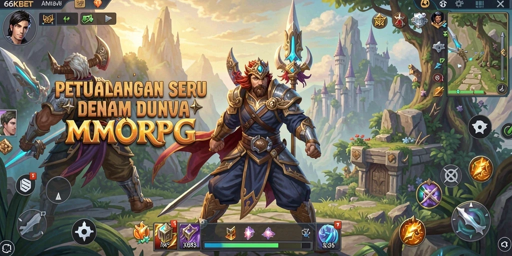 Tampilan gameplay 66KBET yang mendebarkan dalam dunia MMORPG.