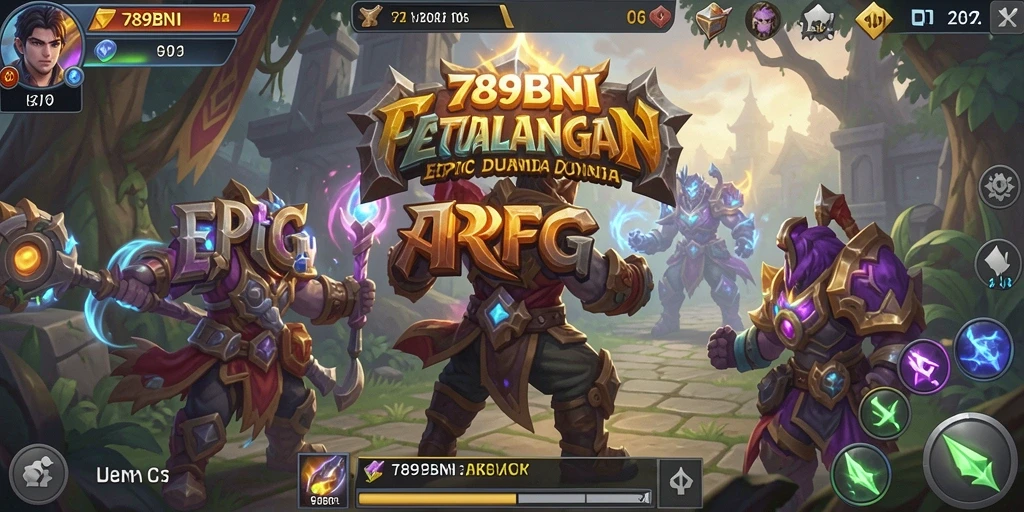 Tangkapan layar menunjukkan aksi melawan monster dalam gameplay ARPG yang seru.