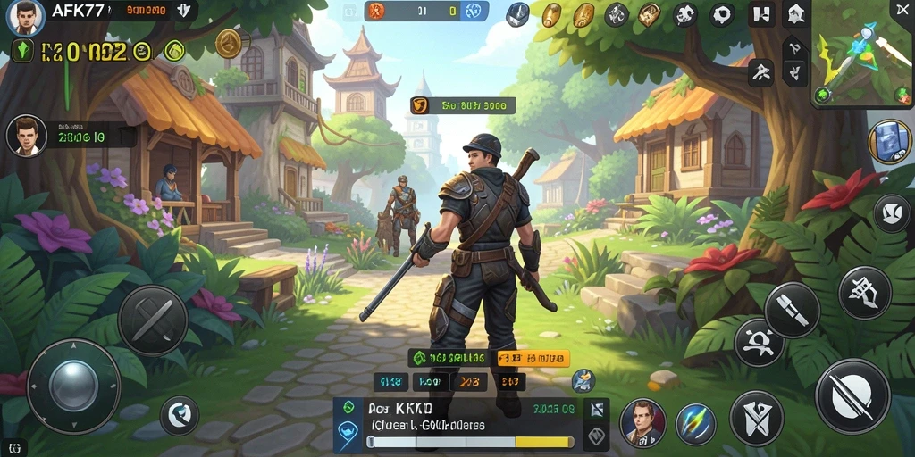 Screenshot gameplay AFK77 menampilkan aksi strategi yang mendebarkan.