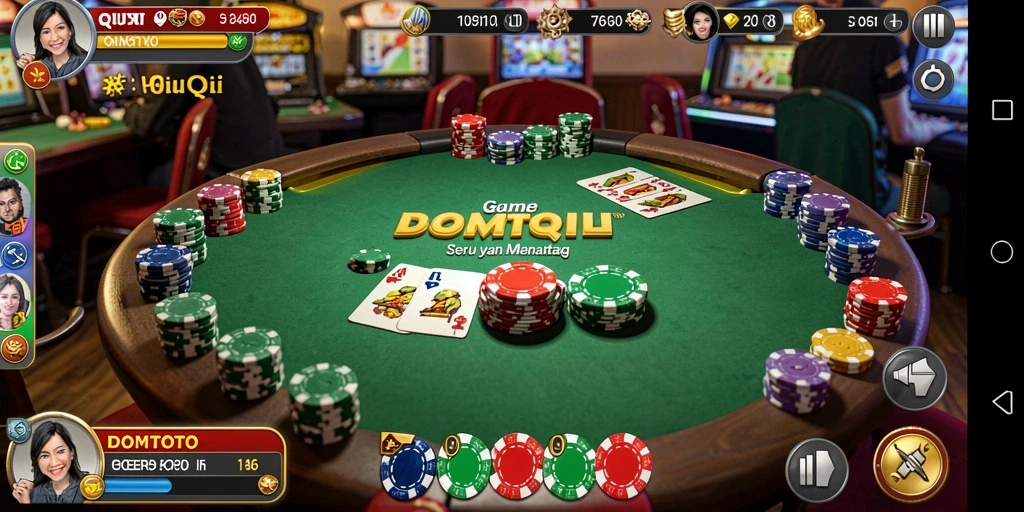 Tampilan permainan QiuQiu yang menegangkan dan menarik di DOMTOTO.