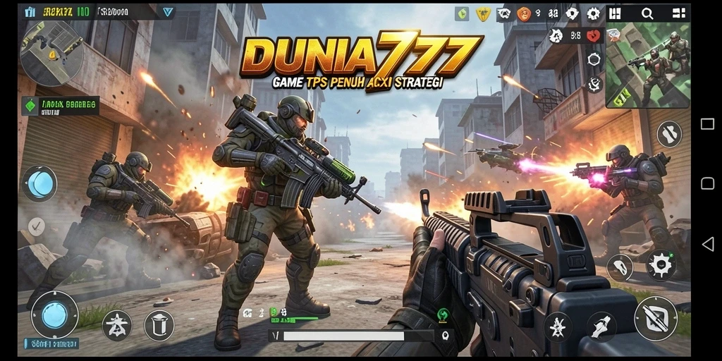 Tampilan gameplay DUNIA777 yang menegangkan dan penuh aksi.