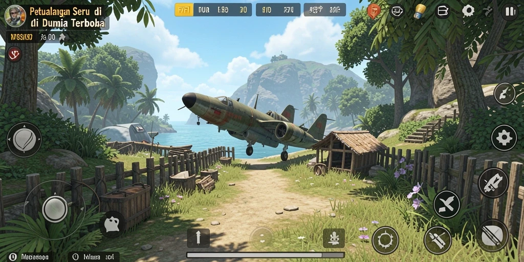 Gameplay menarik di dunia terbuka F7F7 yang penuh petualangan.