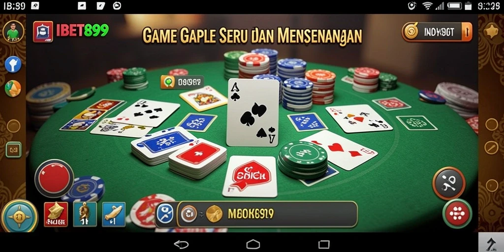Tampilan menarik dari gameplay Gaple di IBET899.