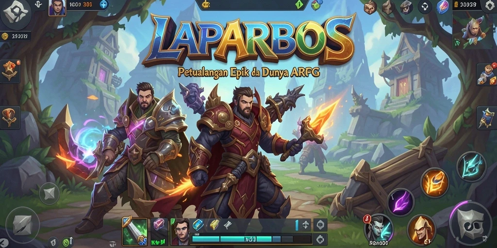 Tampilan gameplay epik LAPARBOS dengan pertempuran yang mendebarkan.