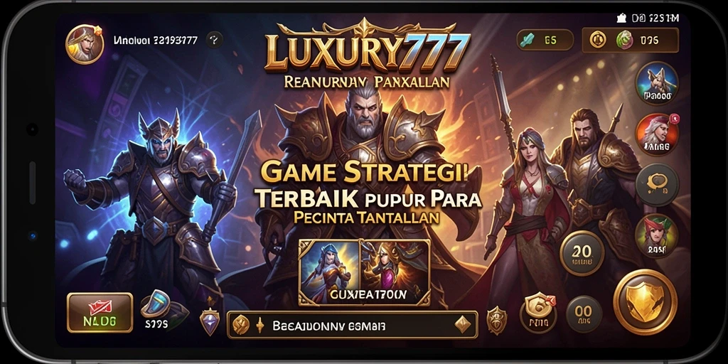 Tampilan gameplay <strong>LUXURY777</strong> yang menarik dengan strategi pertempuran mendalam.
