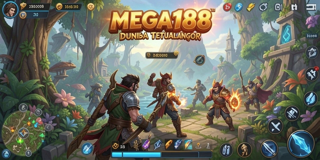 Gameplay MEGA188 yang seru di dunia terbuka yang luas.