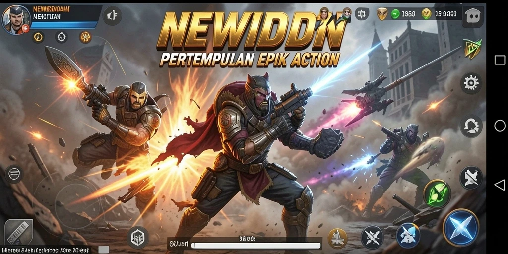 Tampilan gameplay Action mendebarkan dari NEWIDN.