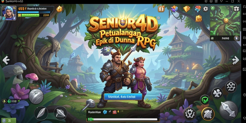 Tampilan gameplay menakjubkan dalam SENIOR4D, penuh aksi dan petualangan.