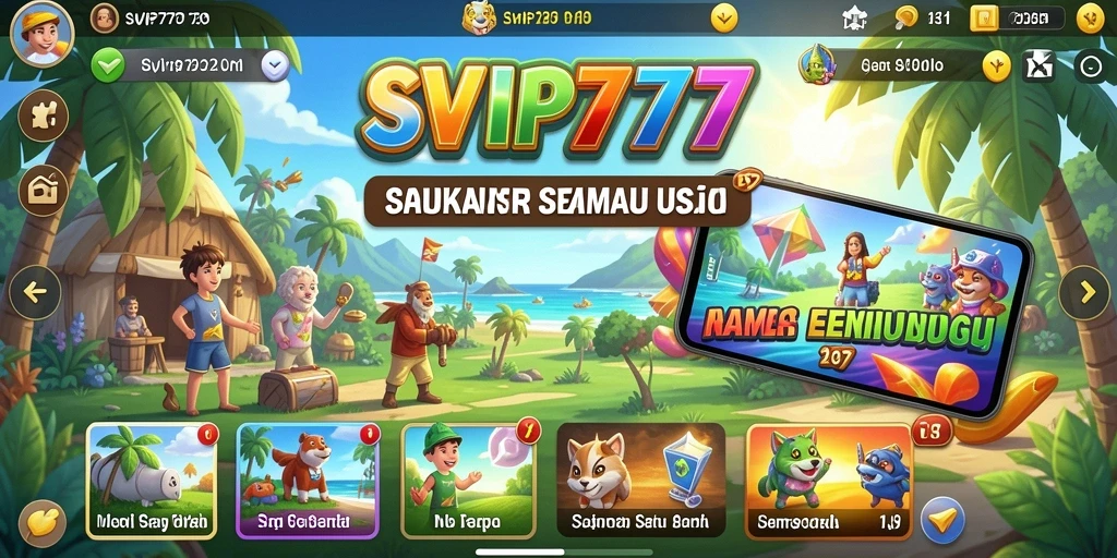 Tampilan gameplay santai dari SVIP777 yang menghibur.