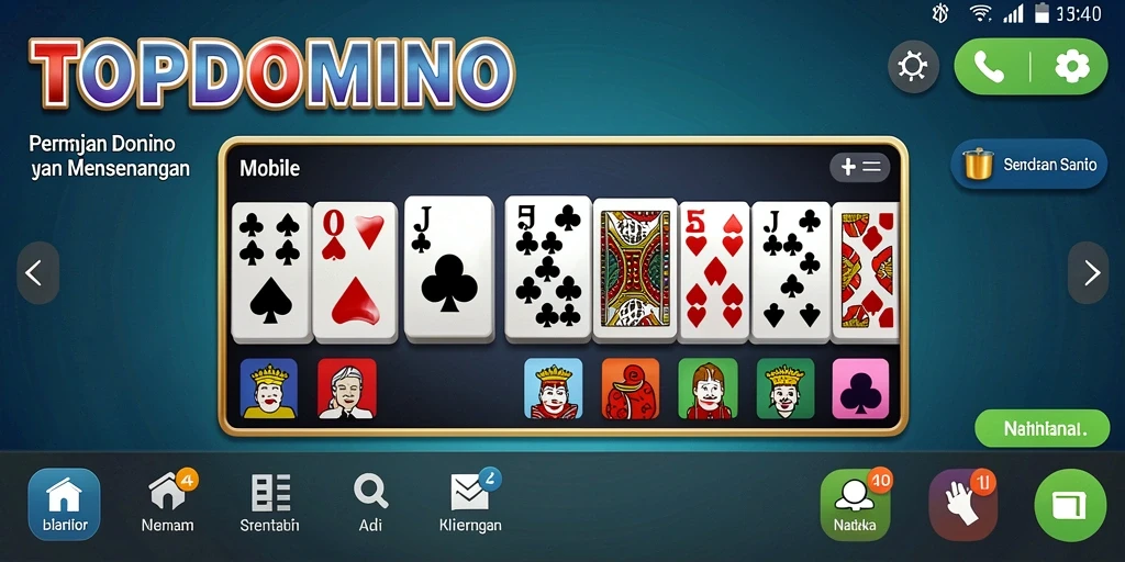 Screenshot gameplay <strong>TOPDOMINO</strong> dengan grafik yang menawan.