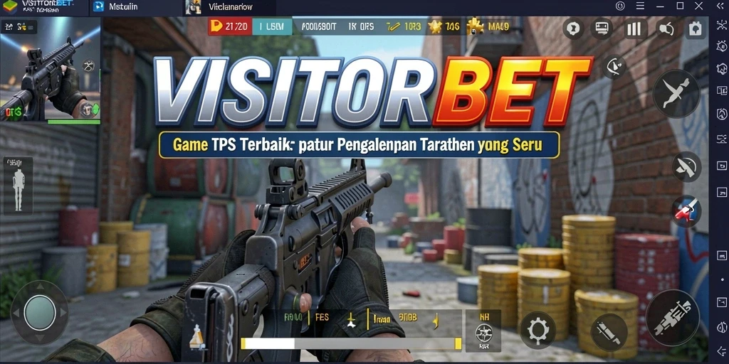 Screenshot gameplay TPS VISITORBET yang mendebarkan dan penuh aksi.