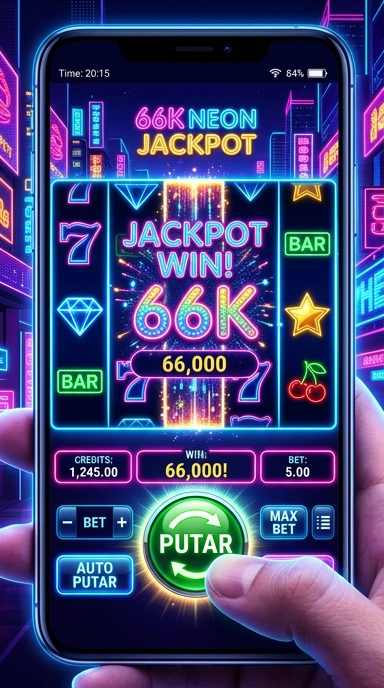 Tampilan antarmuka 66k yang sederhana dan menarik.